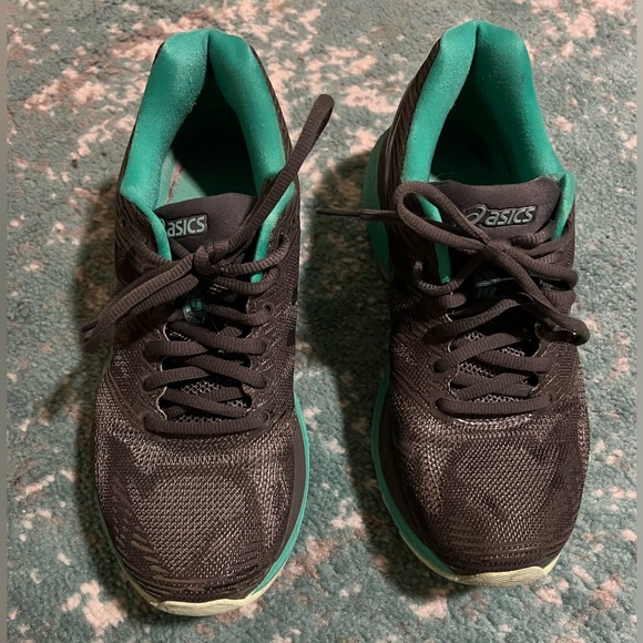 ASICS Gel nimbus 19 grey women’s 7.5 teal running shoes - Picture 2 of 5